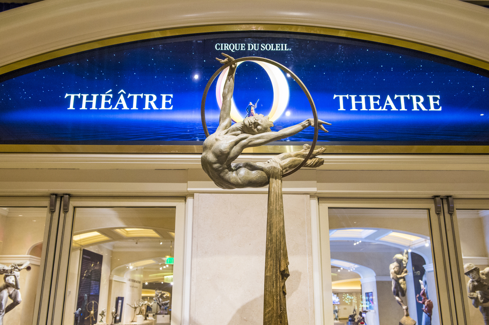 O by Cirque du Soleil Signboard in Bellagio